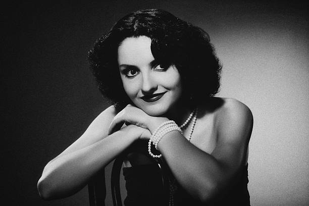 istock 1940s style photo. Female portrait 507678554