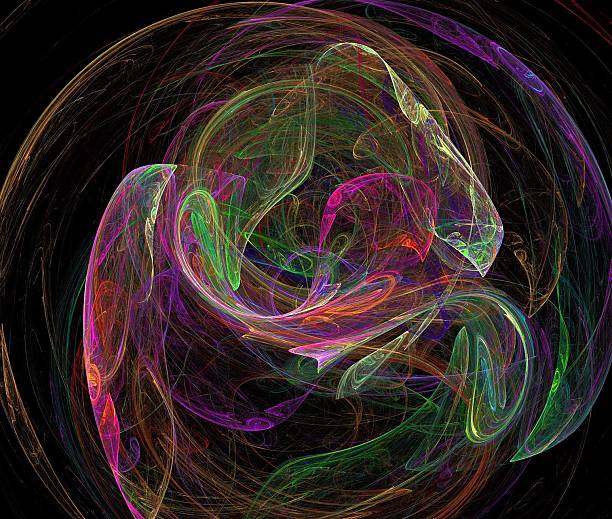 istock digital fractal on black 507682303