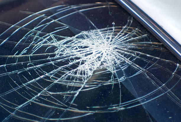 istock Accident, the broken glass of the car 507682349