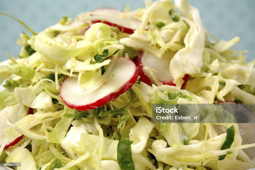 Fresh summer cole slaw. summer coleslaw Bowl Stock Photo