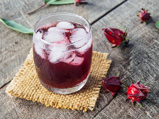 istock Roselle drink on wooden 507683752