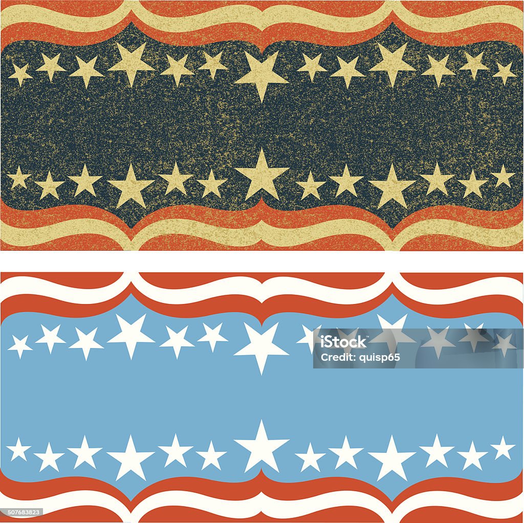 Set di Banner con bandiera USA - arte vettoriale royalty-free di 4 Luglio
