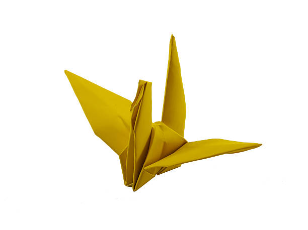 istock Yellow bird paper of isolated 507683948