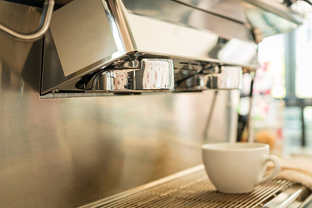 istock Espresso coffee machine in coffee shop 507684002