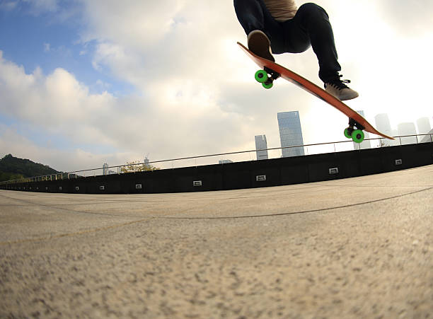 istock skateboarder skateboarding at  city 507685402