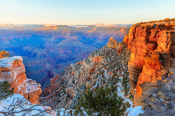 Grand canyon in the winter Grand canyon in th winter yaki point stock pictures, royalty-free photos & images