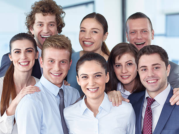 istock Business people looking at camera 507686928