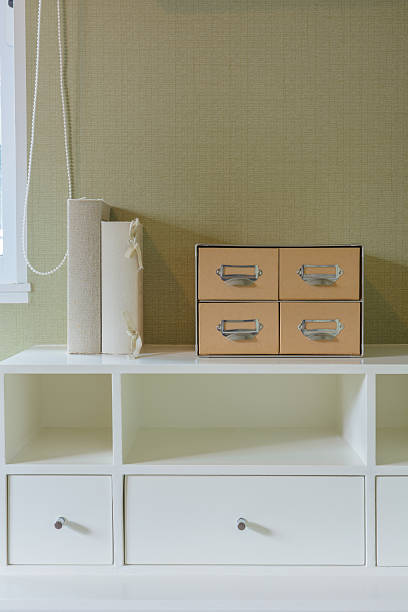 istock drawer box and book on shelf 507688635
