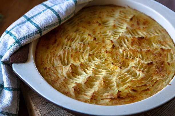 istock homade Shepherd's Pie in casserole dish 507688954