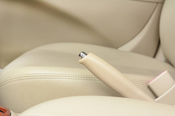 istock Car hand brake lever 507690474