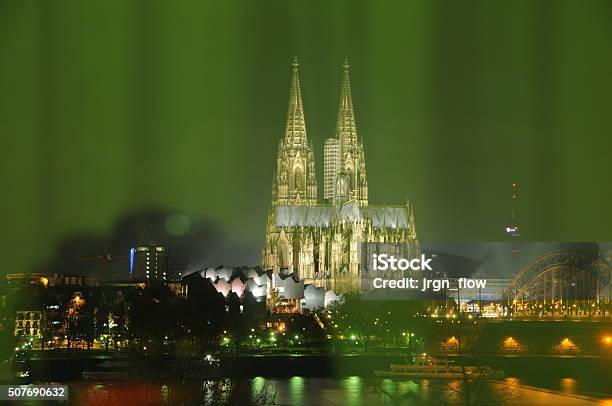 Cologne Cathedral At Night Stock Photo - Download Image Now - Cathedral, Church, Cologne Cathedral