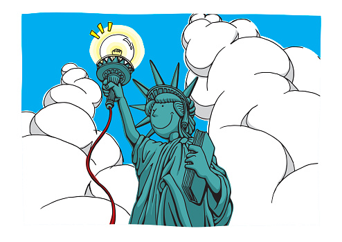 Liberalisation Drawing Energy Liberalisation Stock Illustration - Download Image Now - Cartoon ...