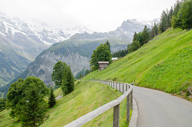 istock Alps scenery with Murren Village in Switzerland 507692160