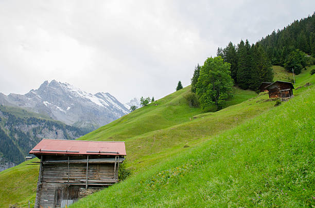 istock Alps scenery with Murren Village in Switzerland 507692474