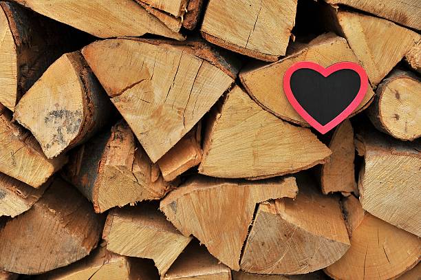istock Heart on wooden background. 507693362