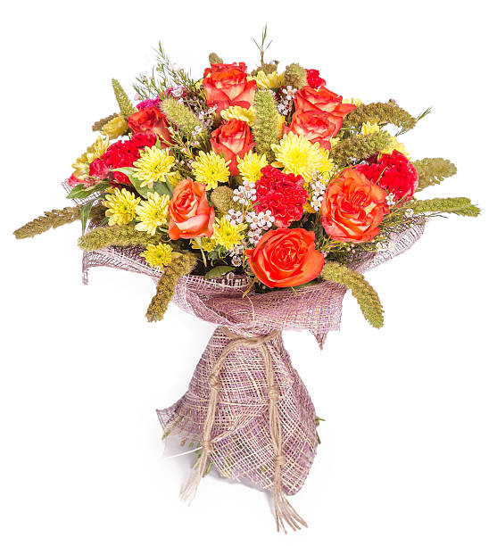 istock bouquet of flowers isolated on white 507693374