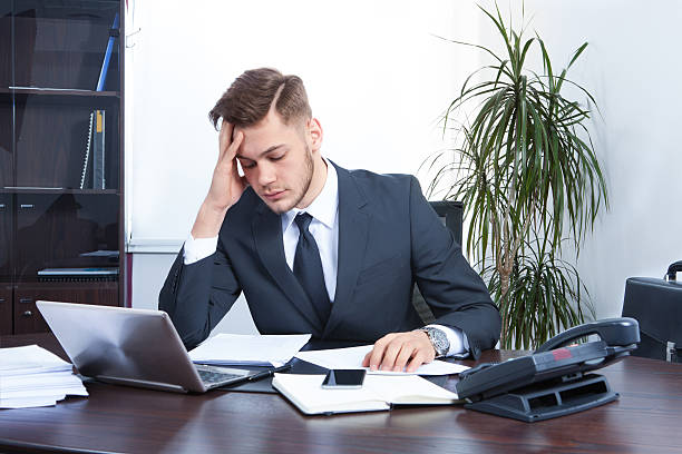 istock young businessman working in the Office 507708304