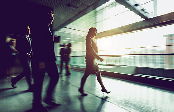 istock Business people walking at the lobby 507709658