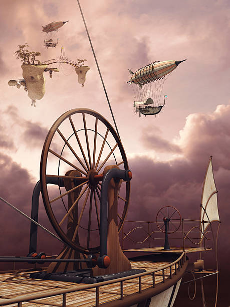 istock Retro aircrafts above the clouds 507709904