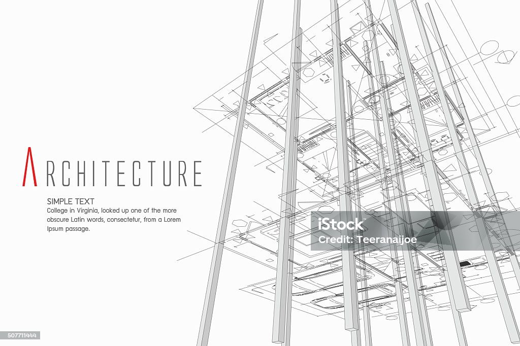 Architecture Background Construction Industry stock vector