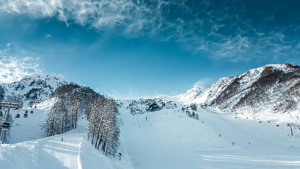 istock Mountain landscape panorama, ski slope 507713064