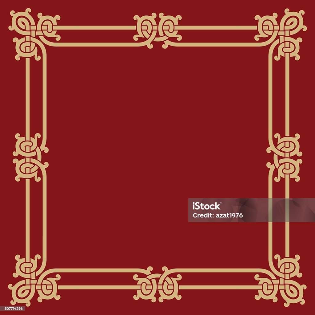 Red Recangular Gothic Frame Gothic Rectangle Frame Stock Illustration - Download Image Now ...