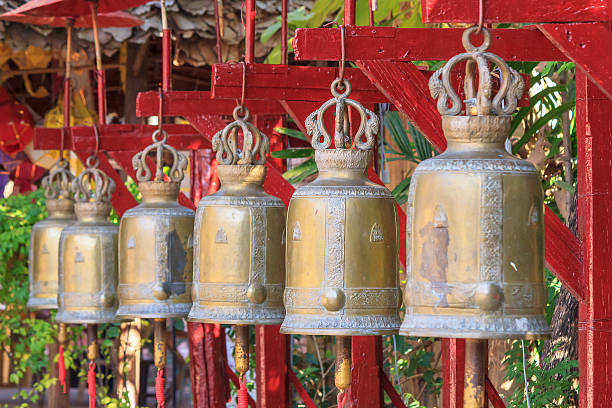 istock Buddhist bells in Wat Phan Tao, Chiang Mai, Thailand 507714520