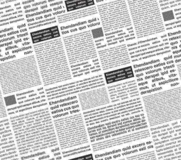 Newspaper Seamless Vector illustration of a background pattern seamless simulation of a newspaper. paper patterns stock illustrations