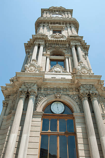 istock Ornate ottoman clock tower in istanbul 507720711