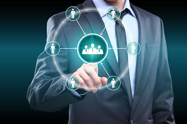istock business, technology and internet concept - businessman pressing button on 507721034