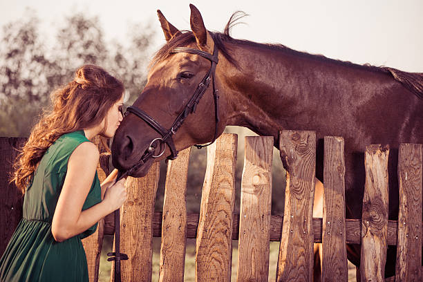 kiss with horse