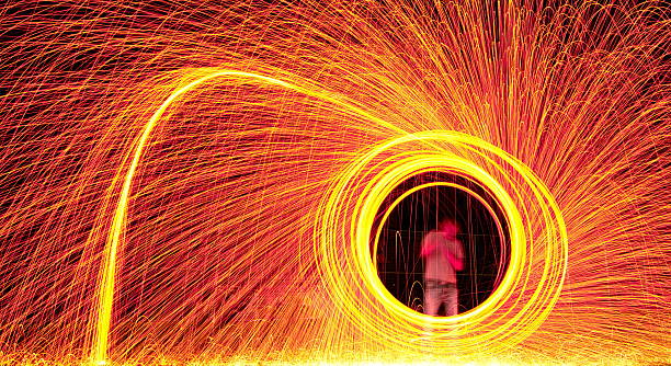 istock Steel wool light painting 507725275