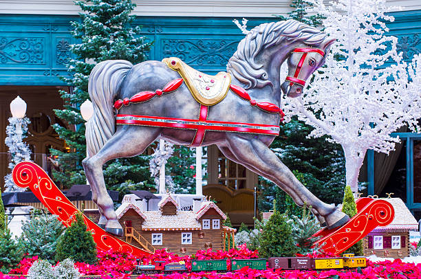 Bellagio Hotel Conservatory & Jardim Botânico - fotografia de stock