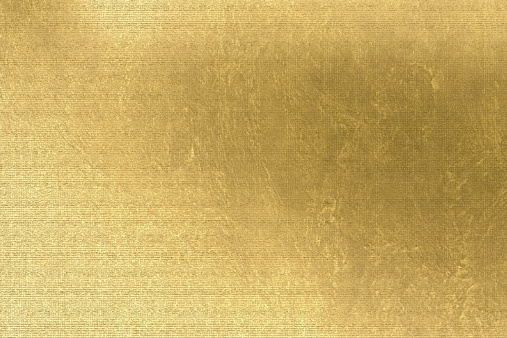 Gold metallic background, brown paper, linen texture, bright festive and business backdrop