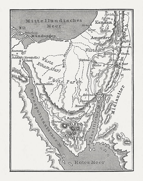 istock Exodus of the Israelites, wood engraving, published in 1882 507744914