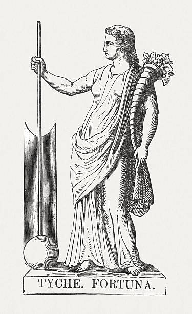 tyche - tyche stock illustrations