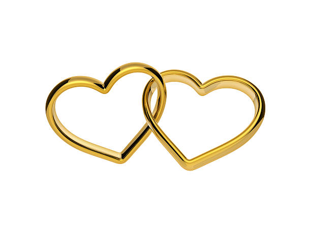istock 3d golden hearts connected together 507751435
