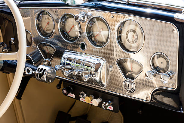 istock Old American Car Interior 507752169