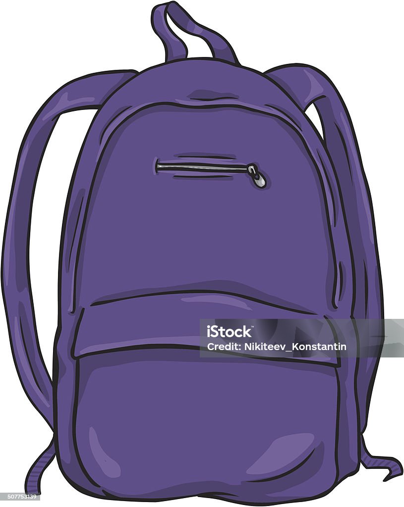 Vector Cartoon Backpack Stock Illustration - Download Image Now ...