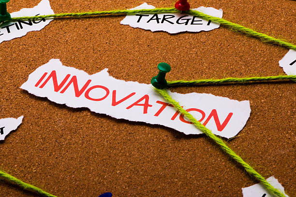 istock innovation concept attached to a cork noticeboard 507753431
