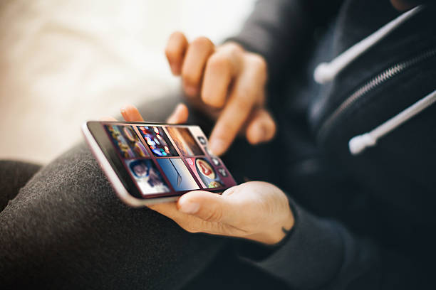 istock Young woman using smartphone at home 507753808