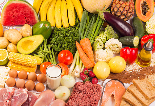 istock Group of healthy food 507755184