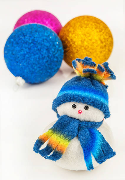 istock snowman and christmas balls 507760590