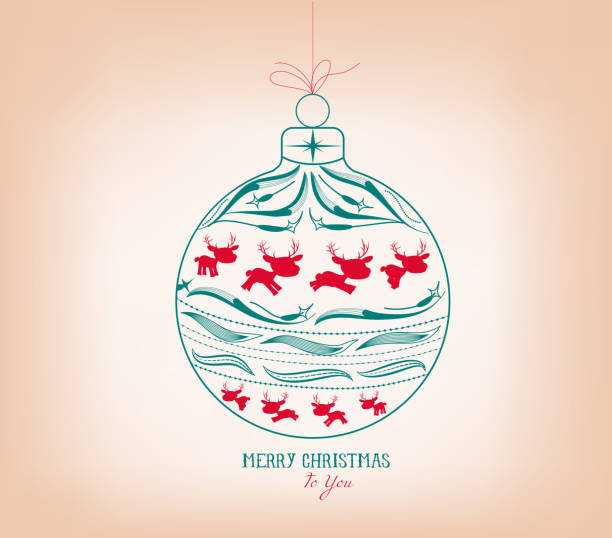 illustrazioni stock, clip art, cartoni animati e icone di tendenza di buon natale decorazione - christmas card christmas greeting card 2013