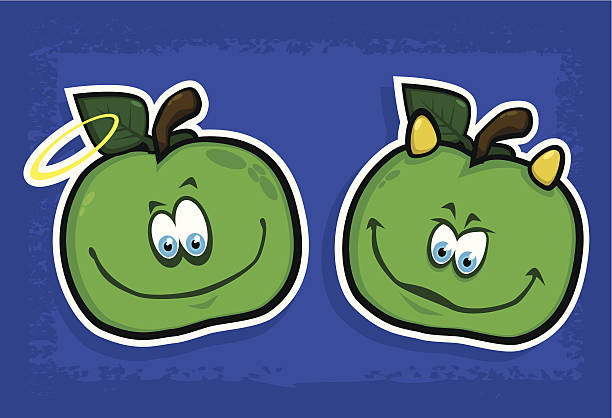 Green Apple Gary - ilustración de arte vectorial