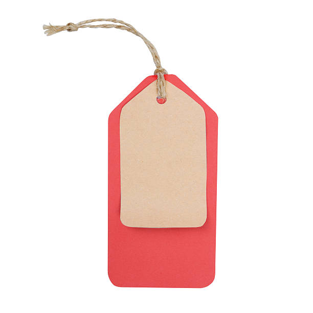 istock cardboard tag with ribbon isolated on white background 507767959
