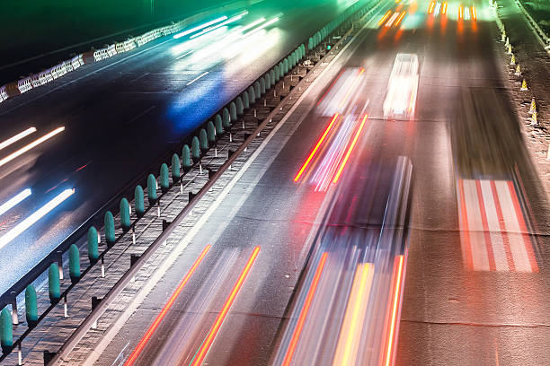 istock Busy Night Traffic Motion Blur 507768255