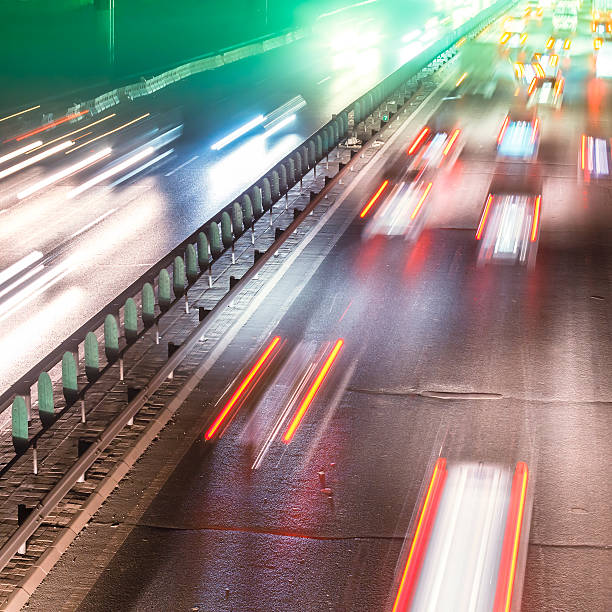 istock Busy Night Traffic Motion Blur 507768259