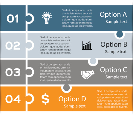 Layout for your options or steps. Abstract template for background.