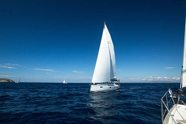istock Boat in sailing regatta. Luxury yachts. 507768499